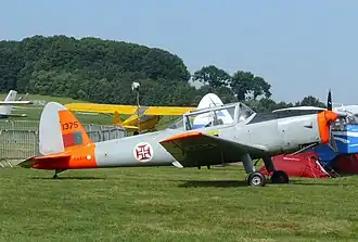 Een De Havilland Canada DHC-1 Chipmunk in Schaffen (2012)