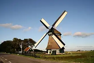 Molen D met zeilen