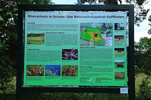 Infopaneel natuurreservaat Koffituten
