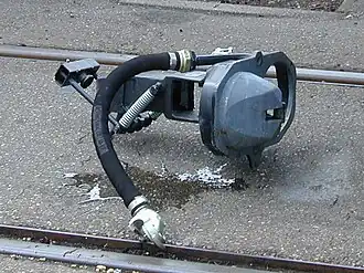 Scharfenberg-hulpkoppeling voor transport met locomotief