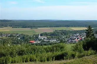 Zicht op Scharfenberg