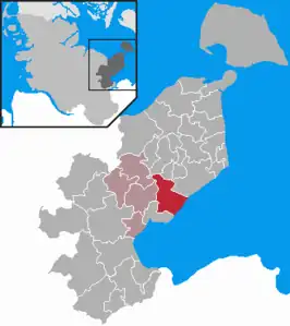 Kaart van Schashagen