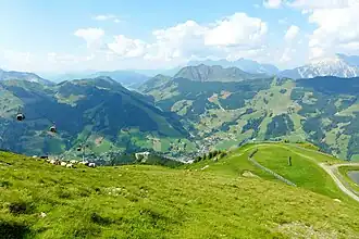 Uitzicht vanaf de Schattberg