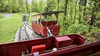 Wagens bij het passeerspoor