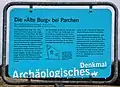 Info-paneel bij de Alte Burg