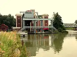 Scheepslift tijdens restauratie (2021)