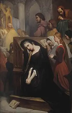 Margarethe in de kerk, 1843