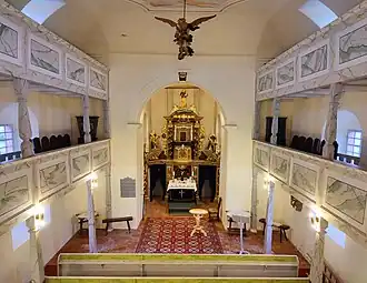 Interieur van deze kerk (2023)