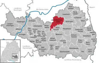 Kaart van Schemmerhofen