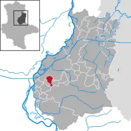 Kaart van Schermen (Saksen-Anhalt)