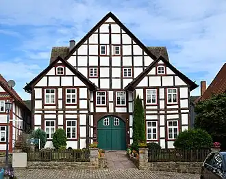 Vakwerkhuis aan de Marktstraße te Schwalenberg