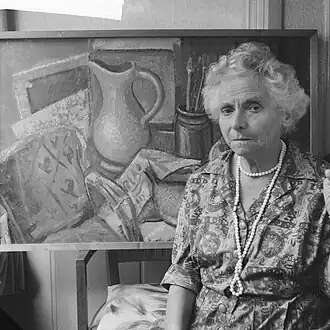 Bets Bayens, een van de leden, in 1961