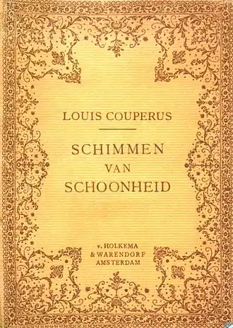 De kaft van 'Schimmen van schoonheid'