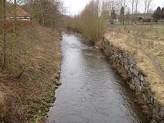 De Geleenbeek ter hoogte van de molens
