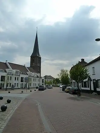 De kerk aan het Wilhelminaplein