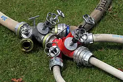 Verdeler met Stortz-koppelingen