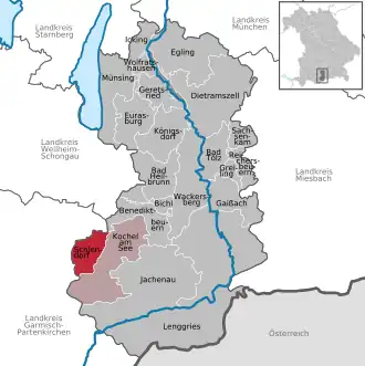 Kaart van Schlehdorf