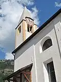 Schleis, toren van de Pfarrkirche Sankt Laurentius