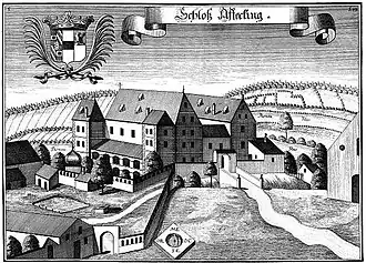 slot Affecking. Kopergravure, ca. 1700