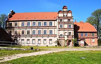 Achterzijde van het slot