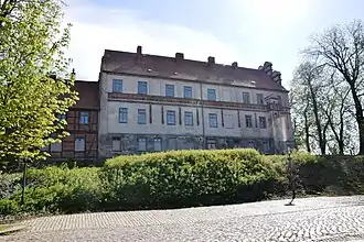 Voorzijde van het slot