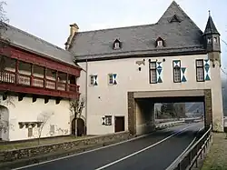 De binnenkant van de poort in het zuidwesten