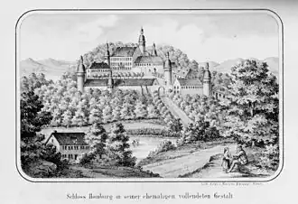 Slot Homburg omstreeks 1750