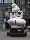 Smurfenbeeld in Brussel