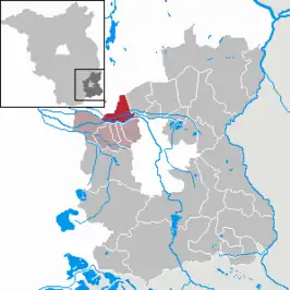 Kaart van Schmogrow-Fehrow