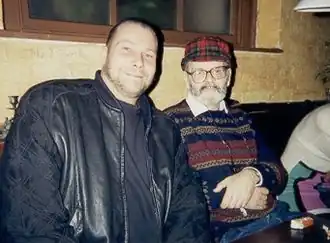Lucio Fulci (rechts) met Andreas Schnaas.