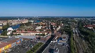 Niederschöneweide van boven gezien
