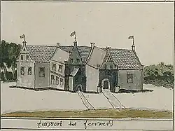 De borg in de Atlas Schoemaker (ca. 1725, bewerking van Coenders)