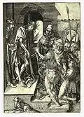 Ecce Homo, gravure uit de Passiereeks van Martin Schongauer.