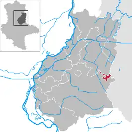 Kaart van Schopsdorf