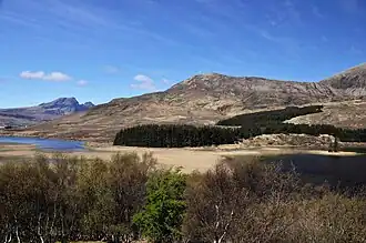 Loch Cill Chriosd met links in de achtergrond Blaven