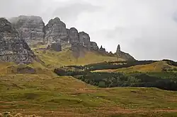 The Storr vanaf het zuiden