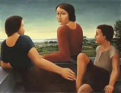 Figuren in een landschap