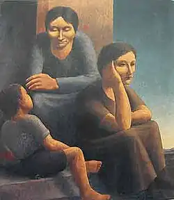 Op de trap in de avond