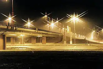 B103 bij Schutower Kreuz in Rostock