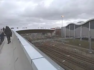 De schuttebusbrug op het busbrugfestival