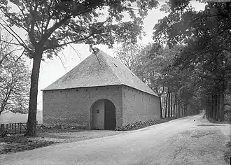 De tiendschuur in 1927