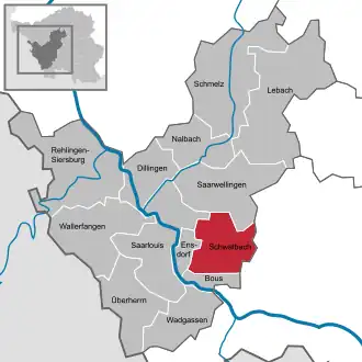 Kaart van Schwalbach