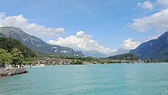 Zicht op Schwanden bei Brienz
