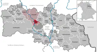 Kaart van Schwarzenbach