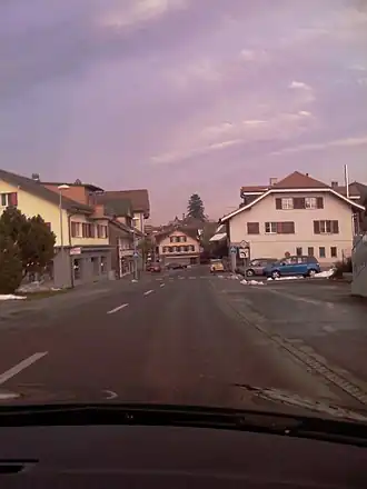 Zicht op Schwarzenburg