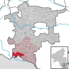 Kaart van Schweigen-Rechtenbach