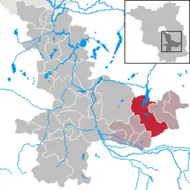 Kaart van Schwielochsee