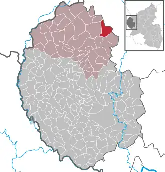 Kaart van Schwirzheim