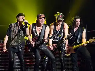 Scorpions tijdens een optreden in 2014.