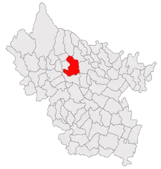 Kaart van Scorțoasa